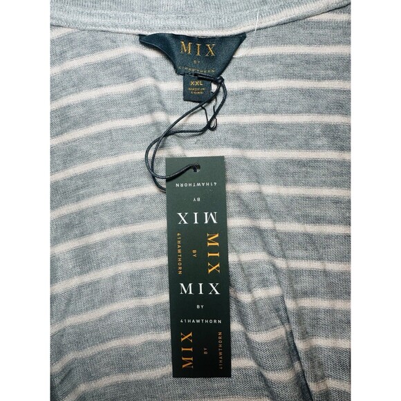 Mix by 41 Hawthorn Cardigan Gray Striped Open Front Long Sleeve Women's XXL NEW - Picture 5 of 7